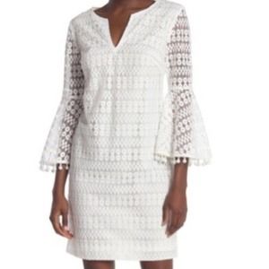 Trina Turk Loomis Embroidered Beaded Cuff Dress